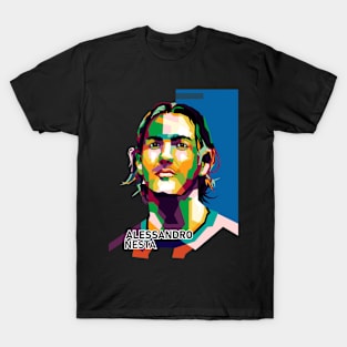 Nesta Legend Football Wpap Art T-Shirt